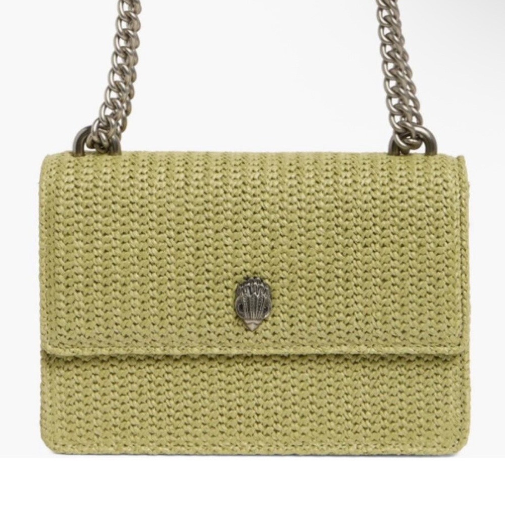 Kurt Geiger London Elegant raffia woven Crossbody Bag! NWT! NEW IN BOX! - Picture 5 of 9
